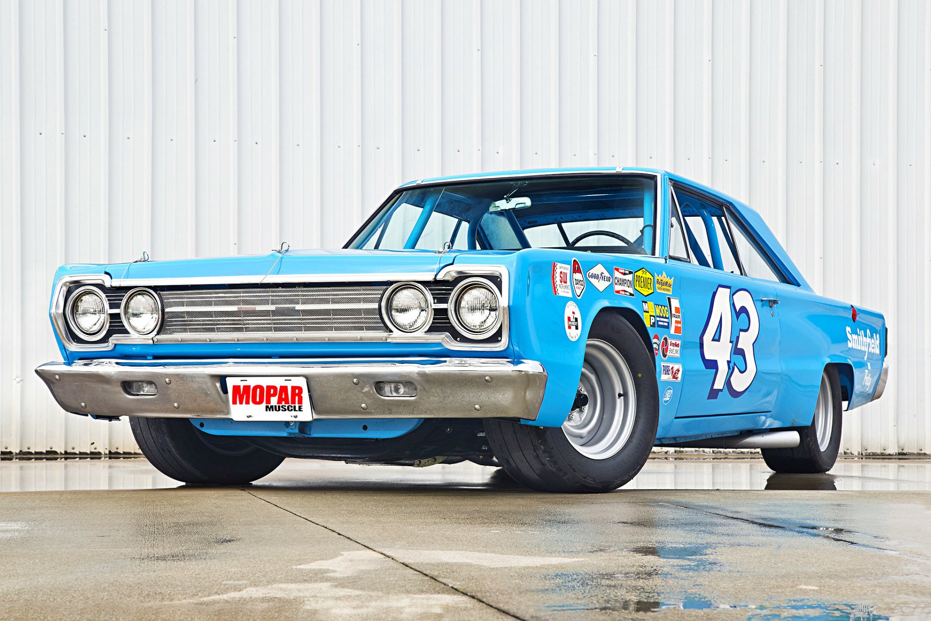 Download Race Car Muscle Car NASCAR Vehicle 1967 Plymouth Belvedere HD Wallpaper