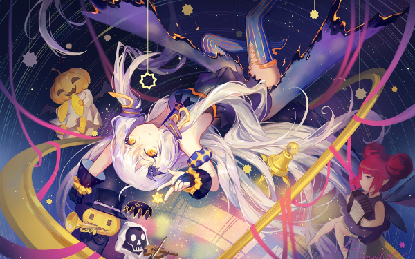 Anime Vocaloid Stardust Halloween Pumpkin HD Wallpaper | Background Image