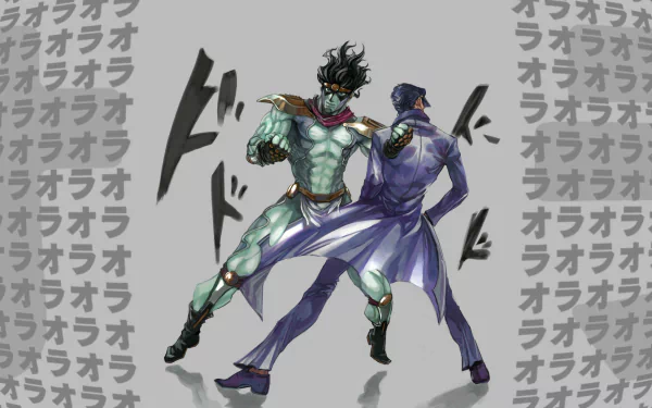 Star Platinum (Jojo's Bizarre Adventure) Jotaro Kujo Anime Jojo's Bizarre Adventure HD Desktop Wallpaper | Background Image