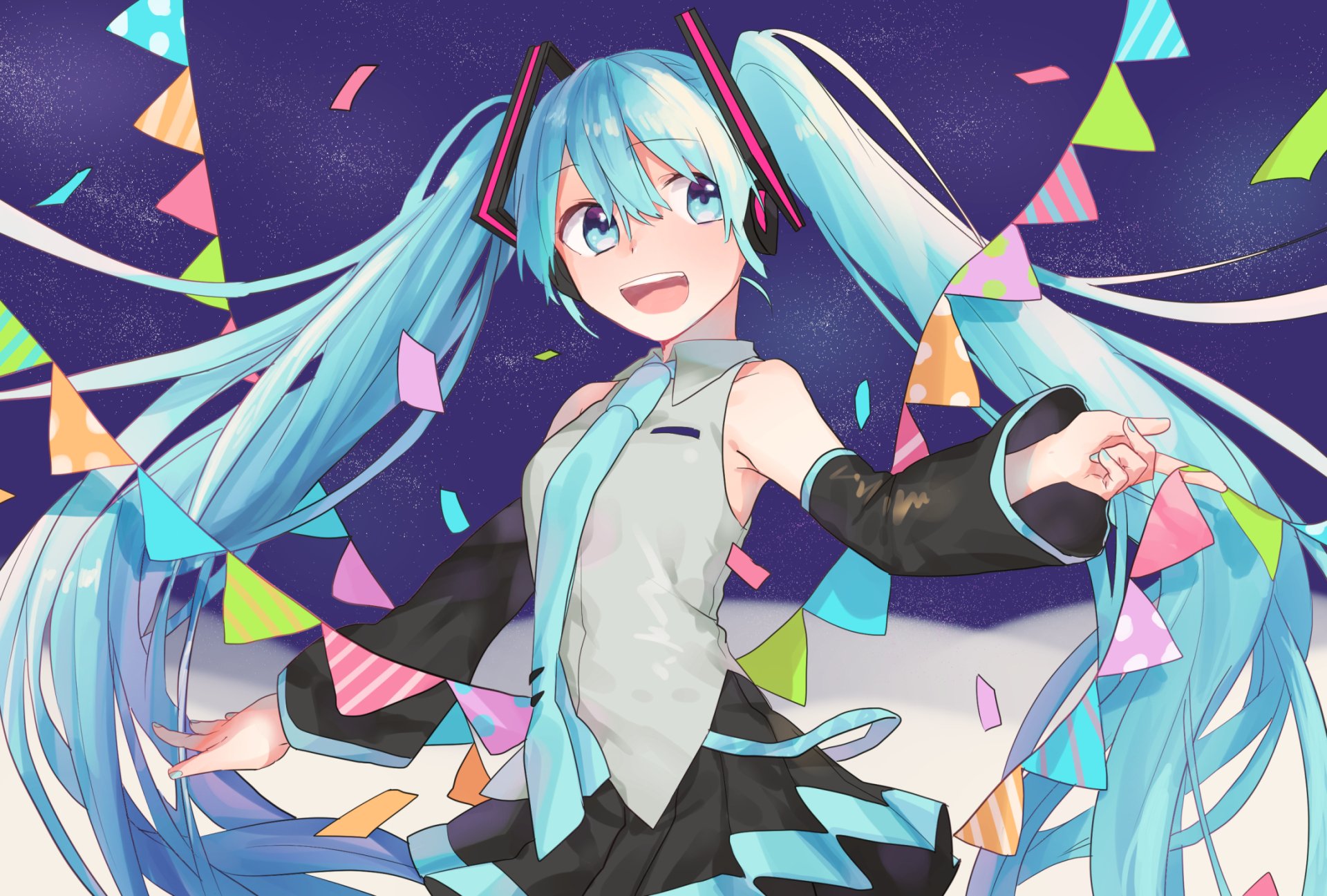 Download Hatsune Miku Anime Vocaloid HD Wallpaper