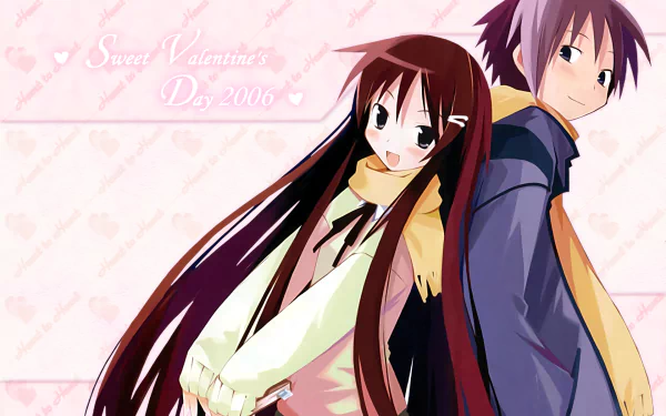 Anime Hanbun no Tsuki ga Noboru Sora HD Desktop Wallpaper | Background Image