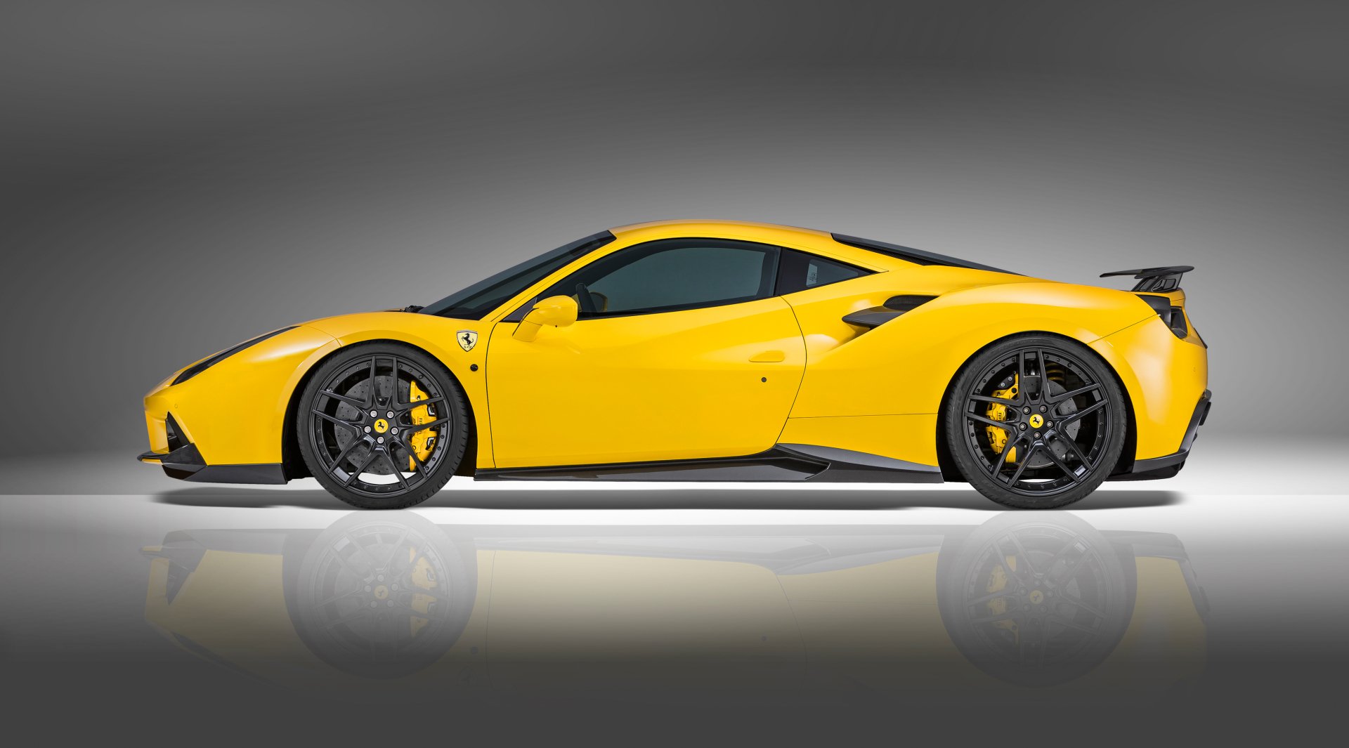 Download Tuning Yellow Car Novitec Rosso Ferrari 488 GTB Vehicle Ferrari 488 4k Ultra HD Wallpaper