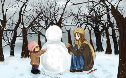 Anime winter winter anime HD Desktop Wallpaper | Background Image