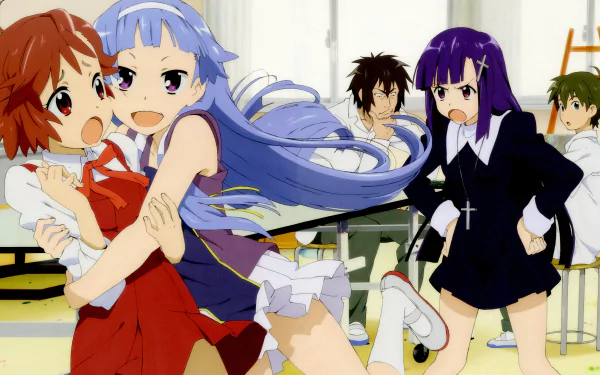 Anime Kannagi: Crazy Shrine Maidens HD Desktop Wallpaper | Background Image