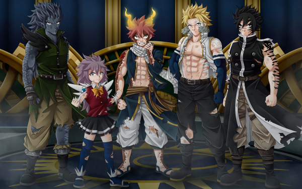 Anime Fairy Tail Gajeel Redfox Wendy Marvell Natsu Dragneel Sting Eucliffe Rogue Cheney HD Wallpaper | Background Image