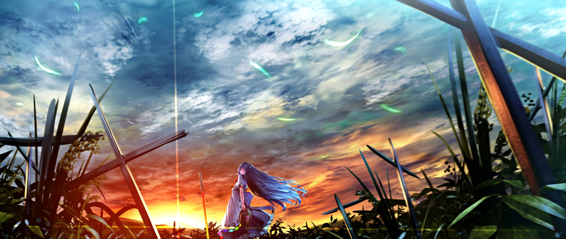 Download Tenshi Hinanawi Anime Touhou Wallpaper By Ryosios