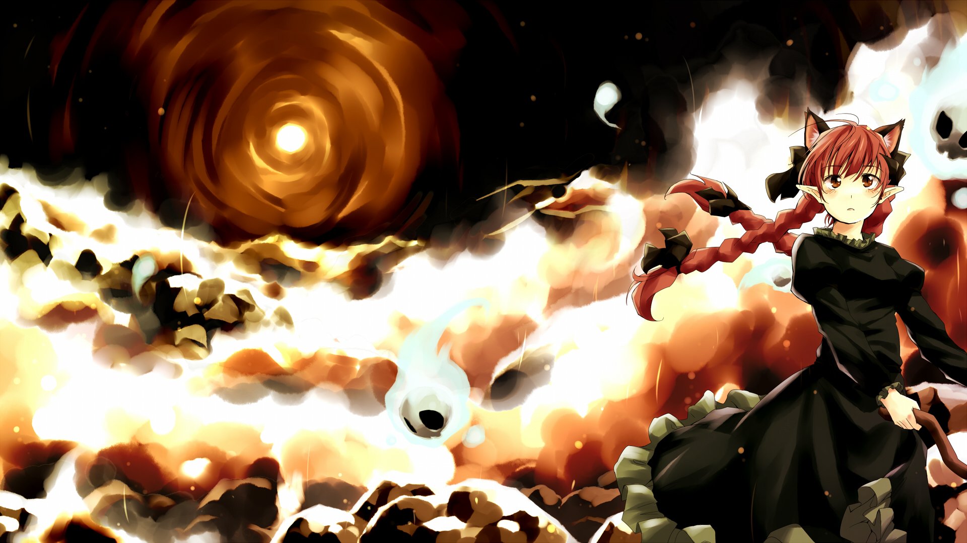 Download Rin Kaenbyou Anime Touhou HD Wallpaper