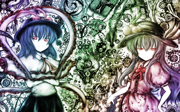 Tenshi Hinanawi Iku Nagae Anime Touhou HD Desktop Wallpaper | Background Image