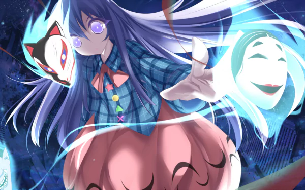 Hata no Kokoro Anime Touhou HD Desktop Wallpaper | Background Image