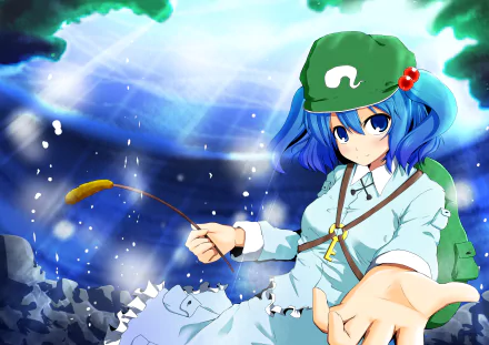 Nitori Kawashiro Anime Touhou HD Desktop Wallpaper | Background Image