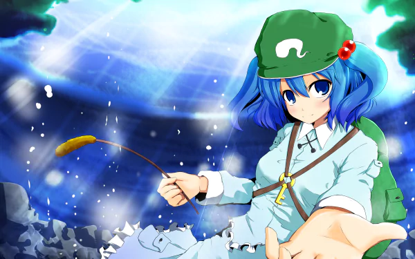 Nitori Kawashiro Anime Touhou HD Desktop Wallpaper | Background Image