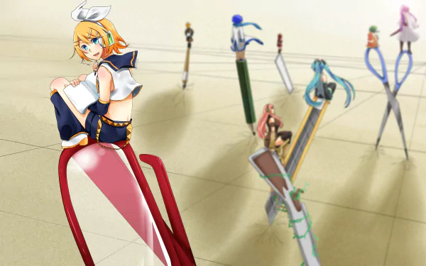Kamui Gakupo GUMI (Vocaloid) Meiko (Vocaloid) Kaito (Vocaloid) Luka Megurine Len Kagamine Rin Kagamine Hatsune Miku Anime Vocaloid HD Desktop Wallpaper | Background Image
