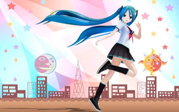 Anime Vocaloid Hatsune Miku HD Wallpaper | Background Image