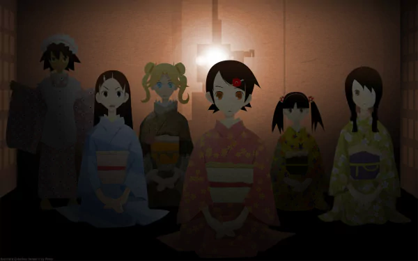 Chiri Kitsu Kaere Kimura Tarou Sekiutsu Kafuka Fuura Abiru Kobushi Meru Otonashi Anime Sayonara Zetsubou-Sensei HD Desktop Wallpaper | Background Image