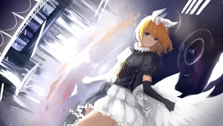 Rin Kagamine Anime Vocaloid HD Desktop Wallpaper | Background Image