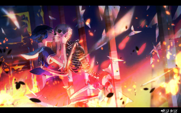 skeleton Anime Original HD Desktop Wallpaper | Background Image