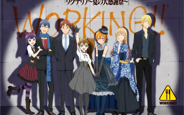 Anime Working!! HD Desktop Wallpaper | Background Image