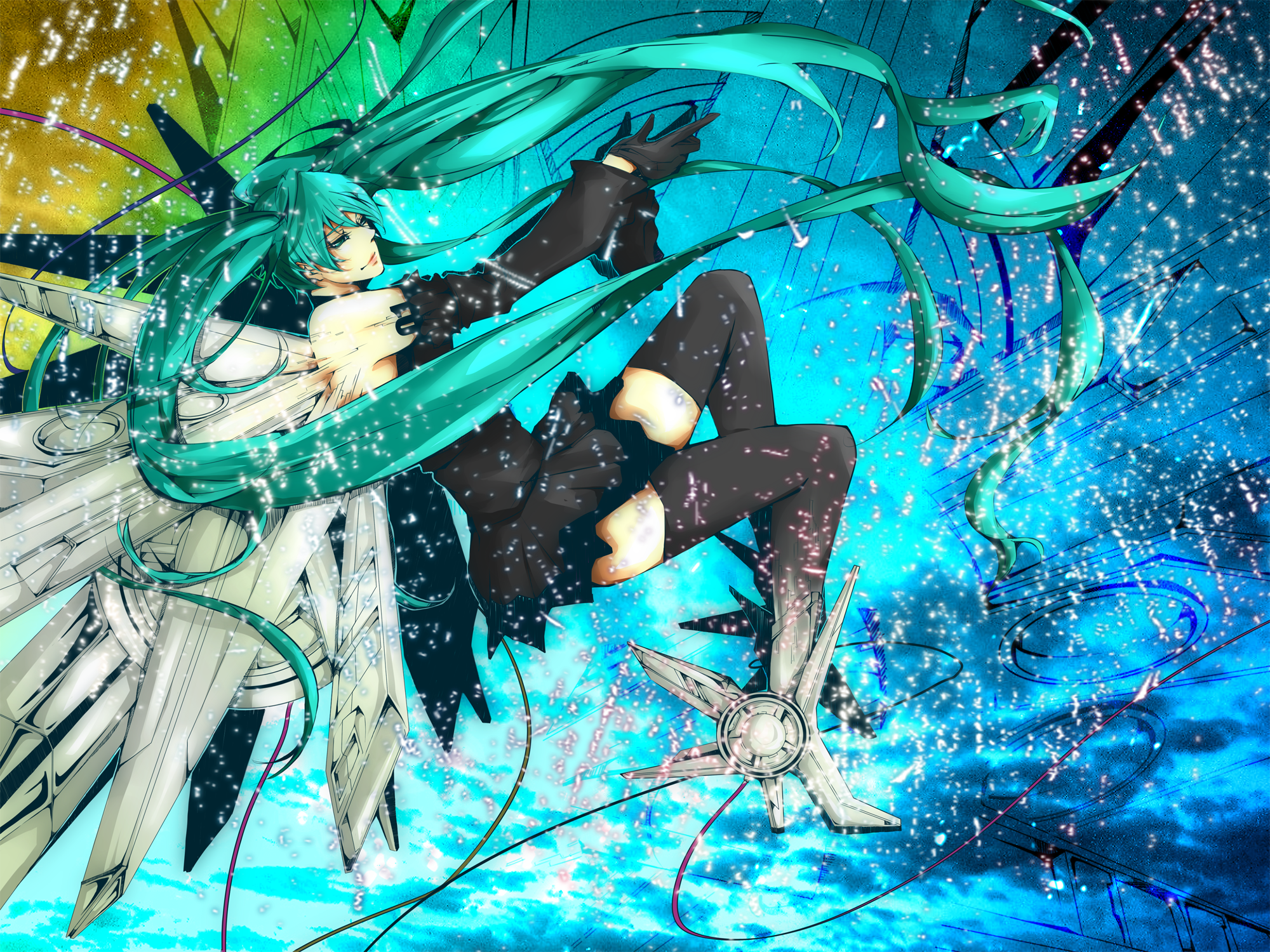 Download Hatsune Miku Anime Vocaloid HD Wallpaper