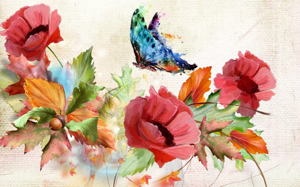  Autumn Poppies by MaDonna