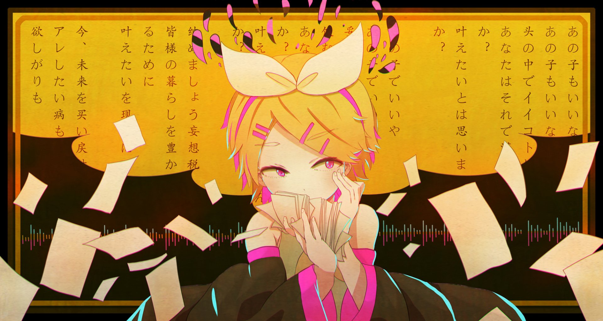 Download Rin Kagamine Anime Vocaloid Wallpaper