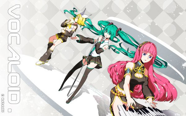 Anime Vocaloid Hatsune Miku Rin Kagamine Luka Megurine HD Wallpaper | Background Image