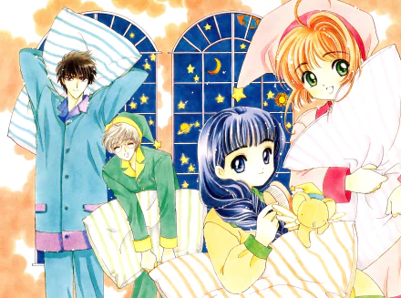 Yukito Tsukishiro Toya Kinomoto Tomoyo Daidouji Keroberos (Card Captor Sakura) Sakura Kinomoto Anime Cardcaptor Sakura HD Desktop Wallpaper | Background Image