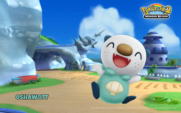 Oshawott (Pokémon) video game PokéPark 2: Wonders Beyond HD Desktop Wallpaper | Background Image