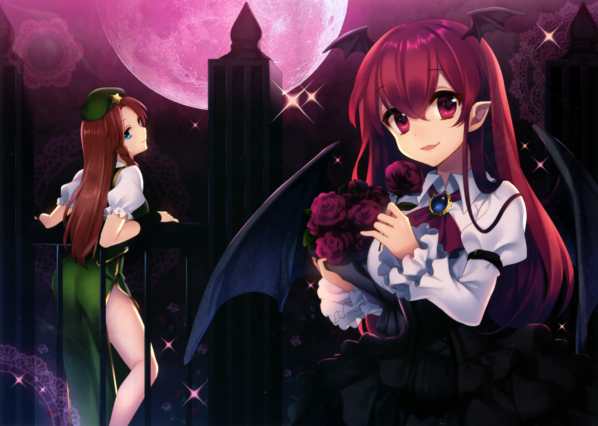 Download Hong Meiling Koakuma (Touhou) Anime Touhou 4k Ultra HD Wallpaper by まさる.jp