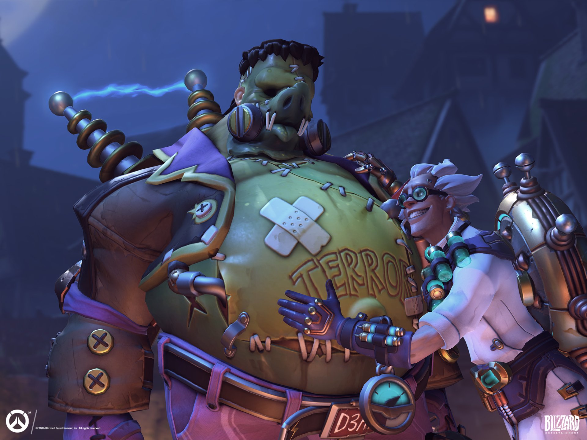 Dr Junkenstein And The Monster HD Wallpaper Background Image.