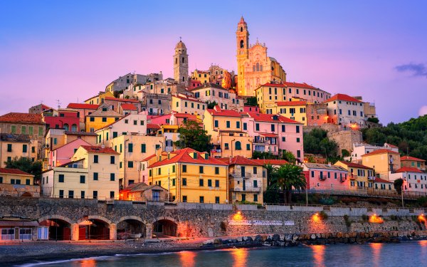 Man Made Liguria Towns Italy Town City Colorful HD Wallpaper | Background Image