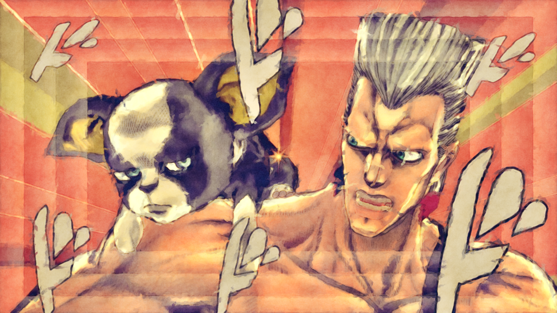 Download Jean Pierre Polnareff Iggy (Jojo's Bizarre Adventure) Anime Jojo's Bizarre Adventure HD Wallpaper