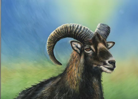 Painting of a Ram
