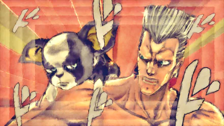 Jean Pierre Polnareff Iggy (Jojo's Bizarre Adventure) Anime Jojo's Bizarre Adventure HD Desktop Wallpaper | Background Image
