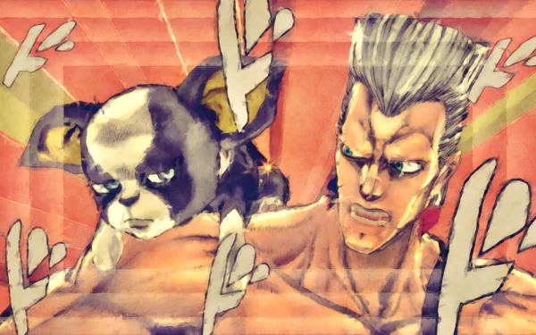 Jean Pierre Polnareff Iggy (Jojo's Bizarre Adventure) Anime Jojo's Bizarre Adventure HD Desktop Wallpaper | Background Image