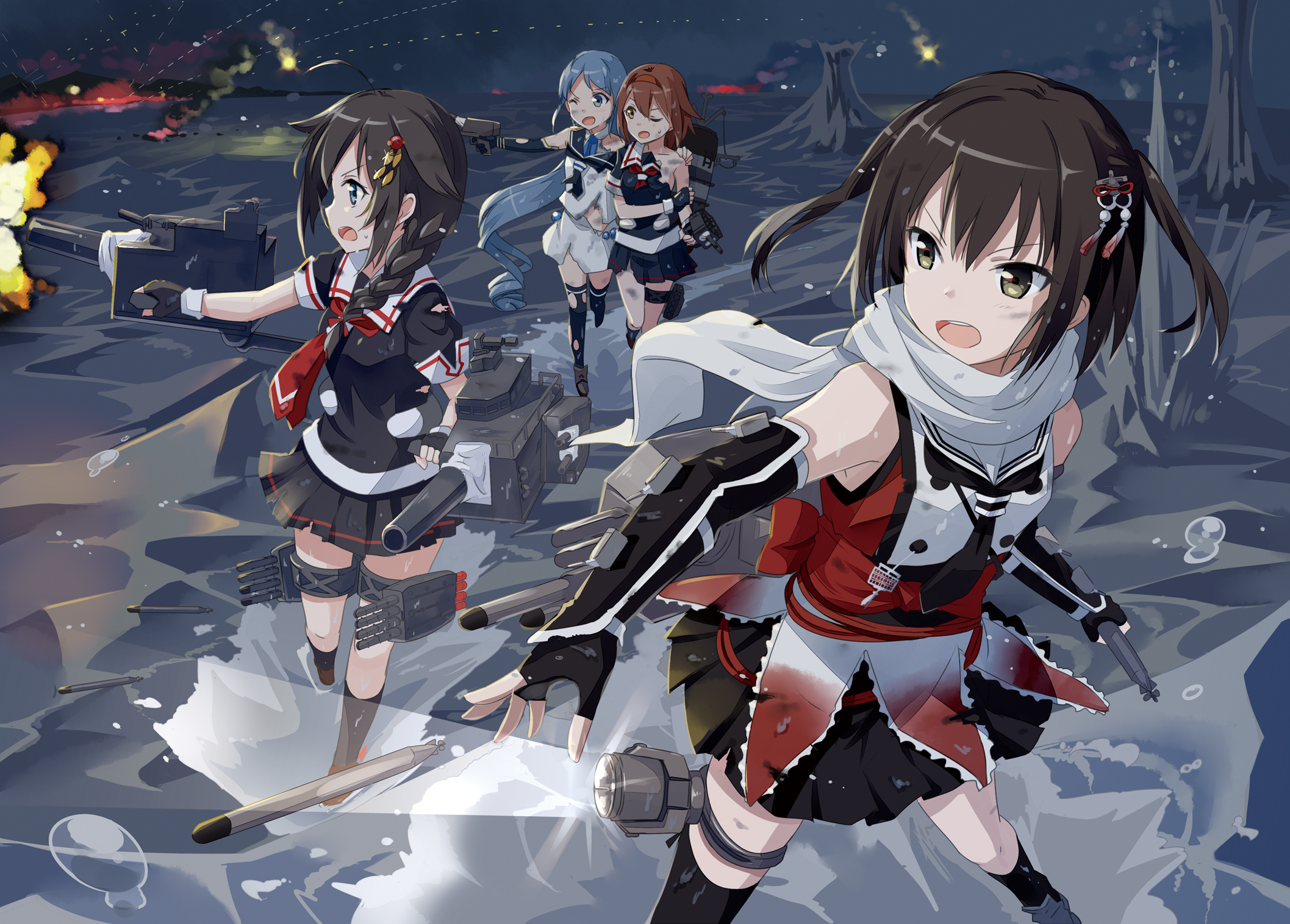 Anime Kantai Collection Hd Wallpaper