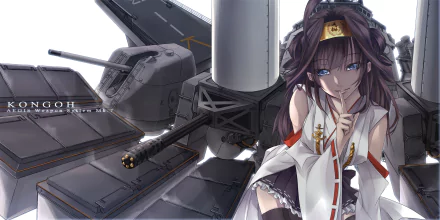 Kongou (Kancolle) Anime Kantai Collection HD Desktop Wallpaper | Background Image