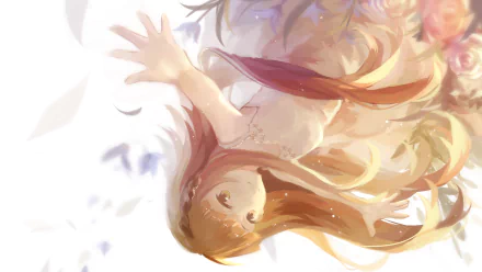 Alice (Deemo) smile brown eyes brown hair long hair video game Deemo HD Desktop Wallpaper | Background Image