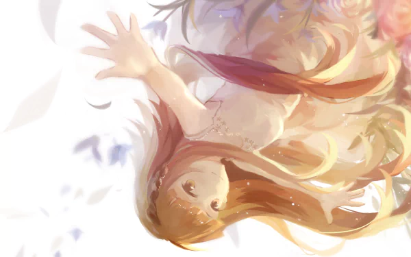 Alice (Deemo) smile brown eyes brown hair long hair video game Deemo HD Desktop Wallpaper | Background Image