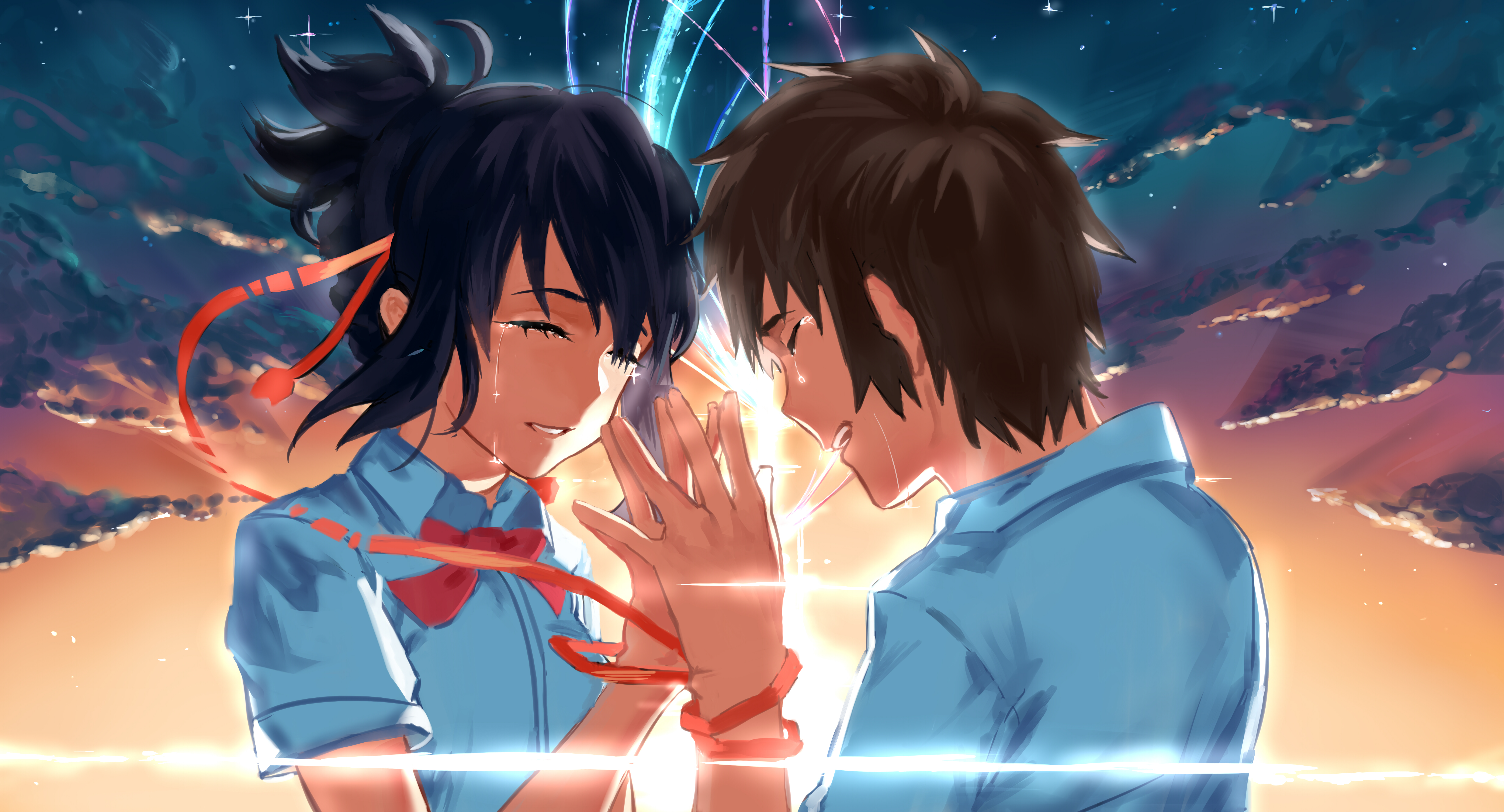 Kimi no na o yobeba. Mitsuha Miyamizu. Мицуха 10. Мицуха Миямидзу арт.