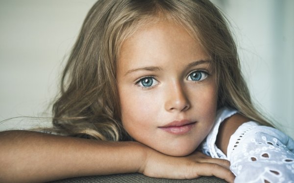Photography Child Kristina Pimenova Little Girl Face Blue Eyes Blonde HD Wallpaper | Background Image