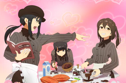 Anime Schoolgirl Strikers: Animation Channel HD Desktop Wallpaper | Background Image