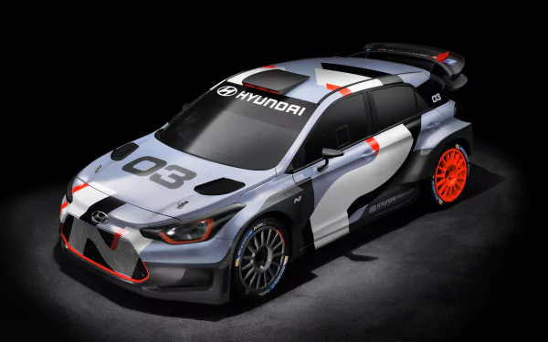 race car Hyundai i20 WRC Concept vehicle Hyundai i20 HD Desktop Wallpaper | Background Image