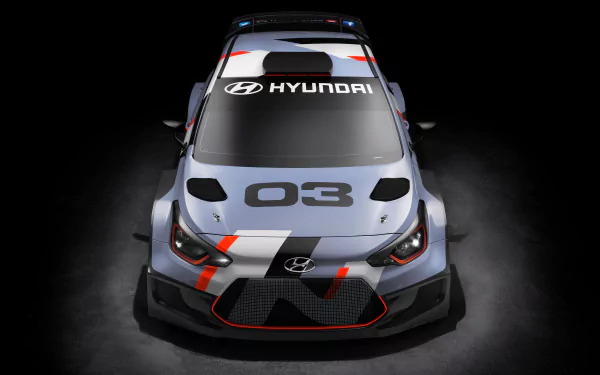race car Hyundai i20 WRC Concept vehicle Hyundai i20 HD Desktop Wallpaper | Background Image