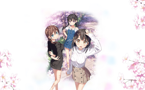 Anime One Room Moka Aoshima Natsuki Momohara Yui Hanasaka HD Wallpaper | Background Image