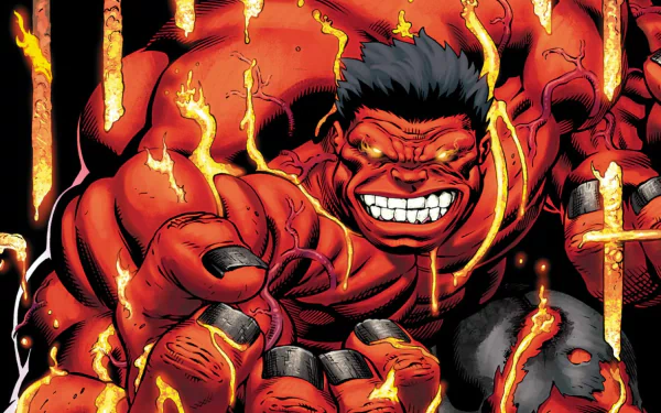 Comic Red Hulk HD Desktop Wallpaper | Background Image