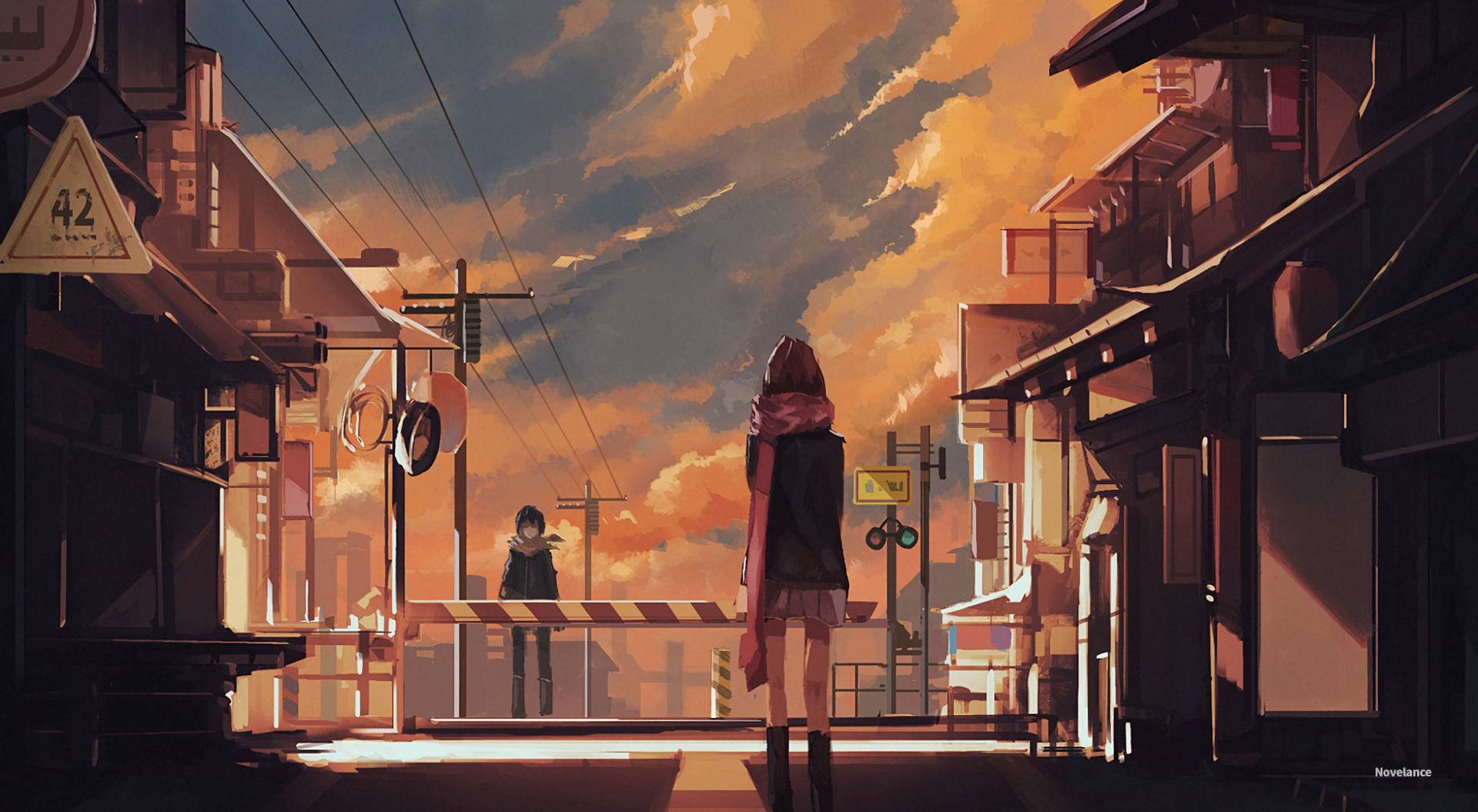 Noragami Sunset Encounter Hd Wallpaper By Novelance