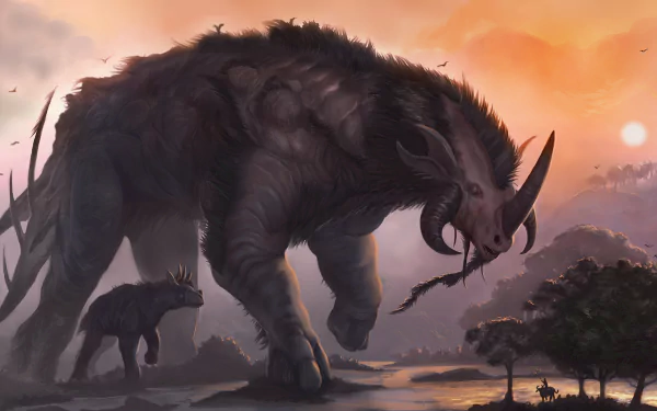 horns fantasy creature HD Desktop Wallpaper | Background Image