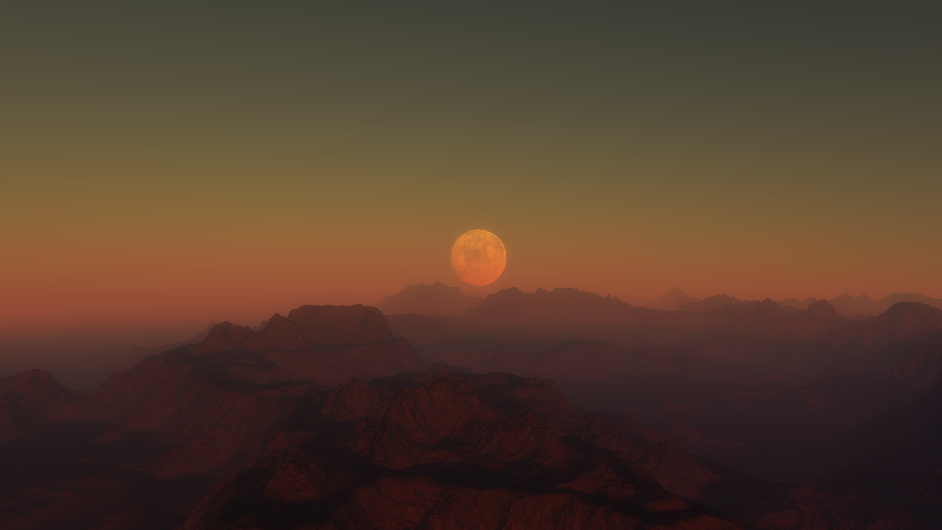 Download Mountain Moon Video Game Space Engine HD Wallpaper