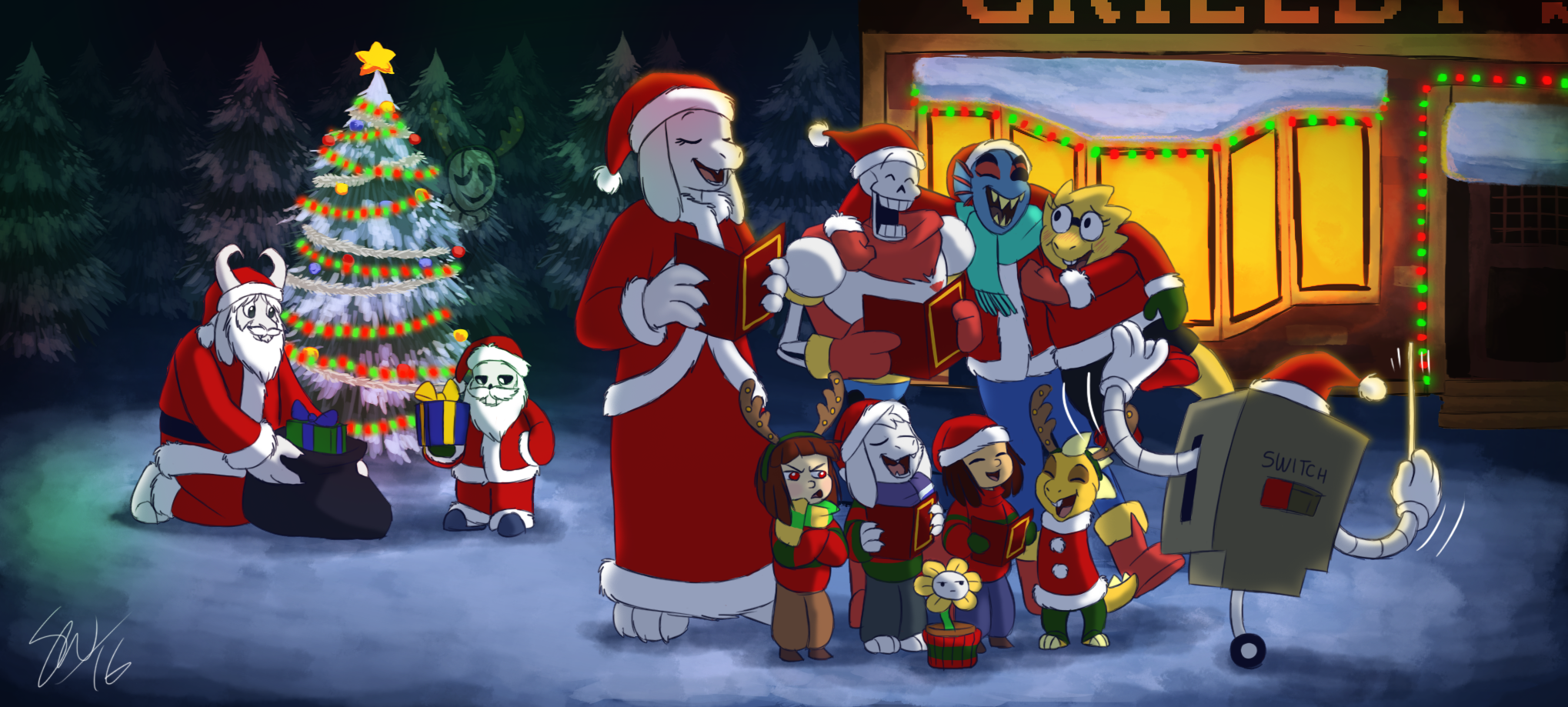 Undertale Christmas by TC-96