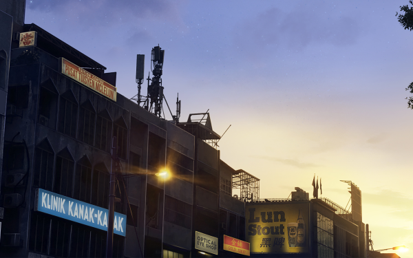 Anime Building HD Wallpaper | Background Image